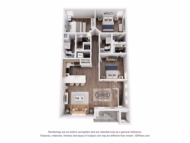 Unit 1117BRA2 1117BRA2 floor plan